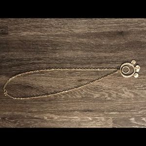 Gold long necklace